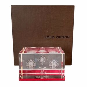 Louis Vuitton Monogram Crystal Paperweight